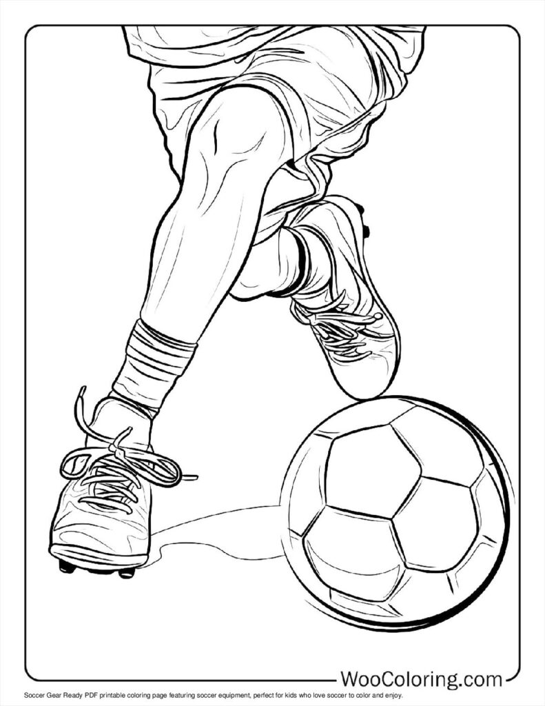 100  Soccer coloring pages  Free PDF To Print  - 89