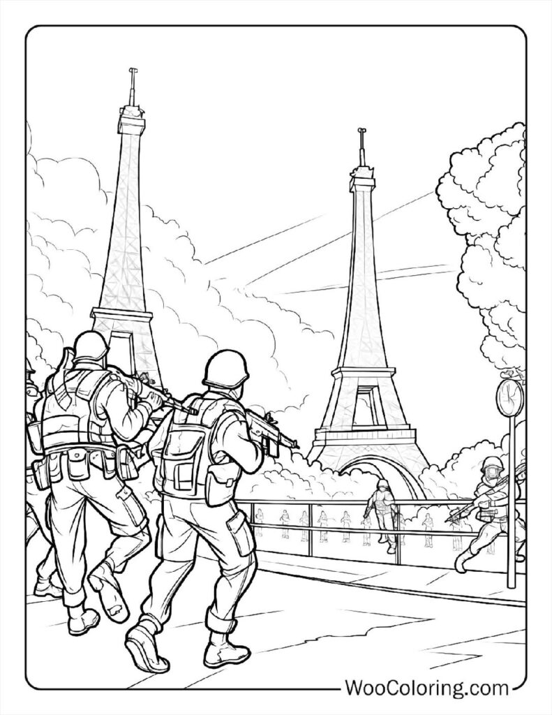 Soldiers in Paris For Kids