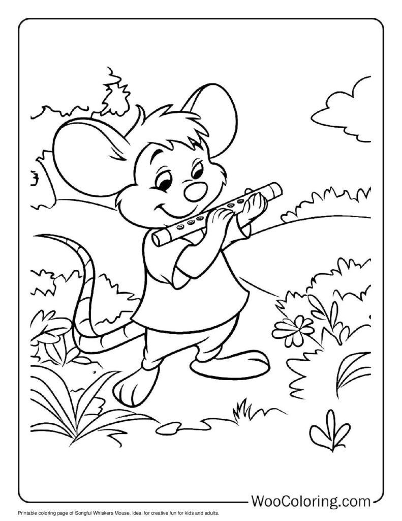 100  Mouse coloring pages  Free PDF To Print  - 7