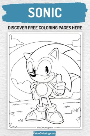 Sonic coloring pages designs for boys