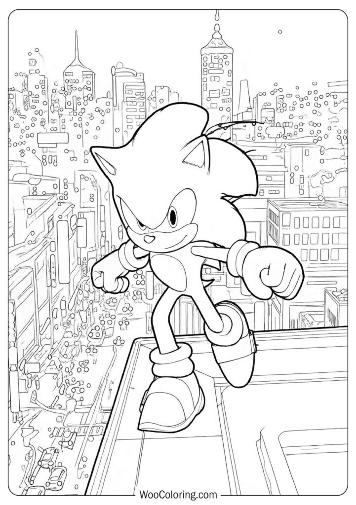 Sonic Adventure 2 City Rooftop captured in a fast-paced rooftop sprint through urban chaos