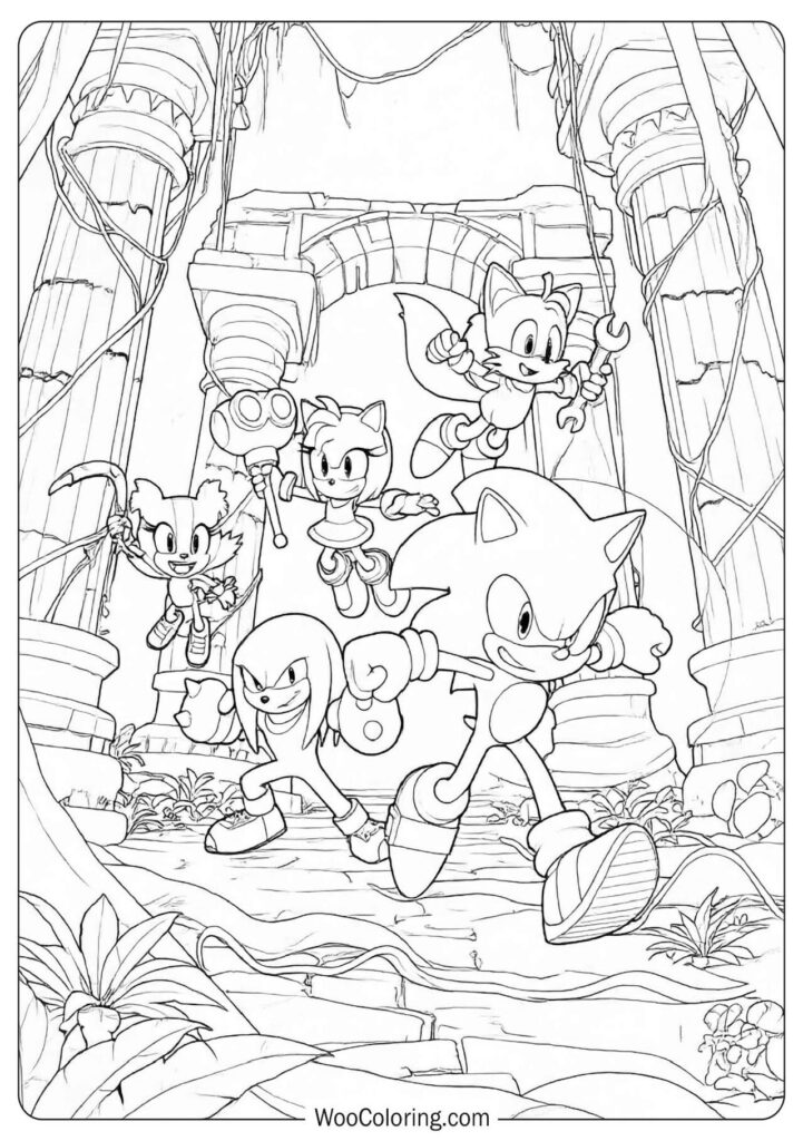 Sonic Boom Team Pose featuring confident stances and a powerful team-ready look