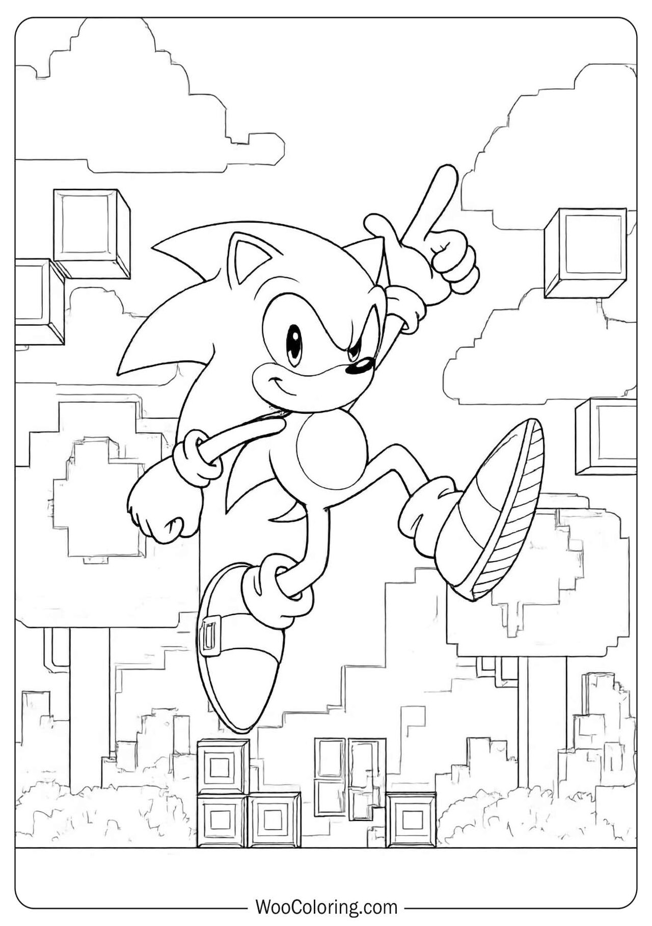 70 Sonic coloring pages (Free PDF To Print) | Woo Coloring