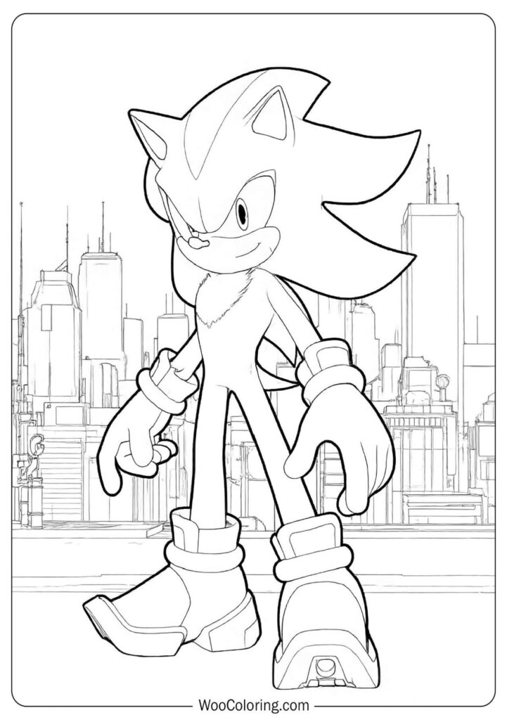 Sonic Movie Shadow captured with cinematic lighting and glowing power stance