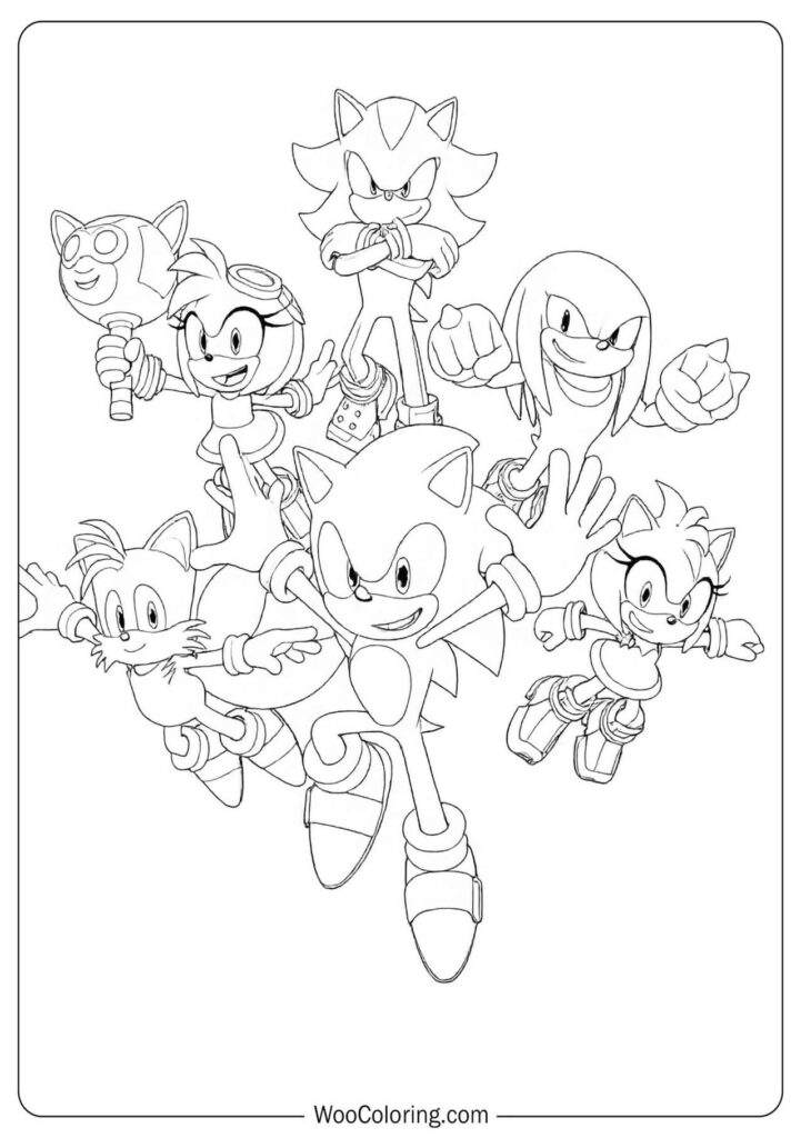 Sonic and friends in a joyful team adventure full of motion and excitement