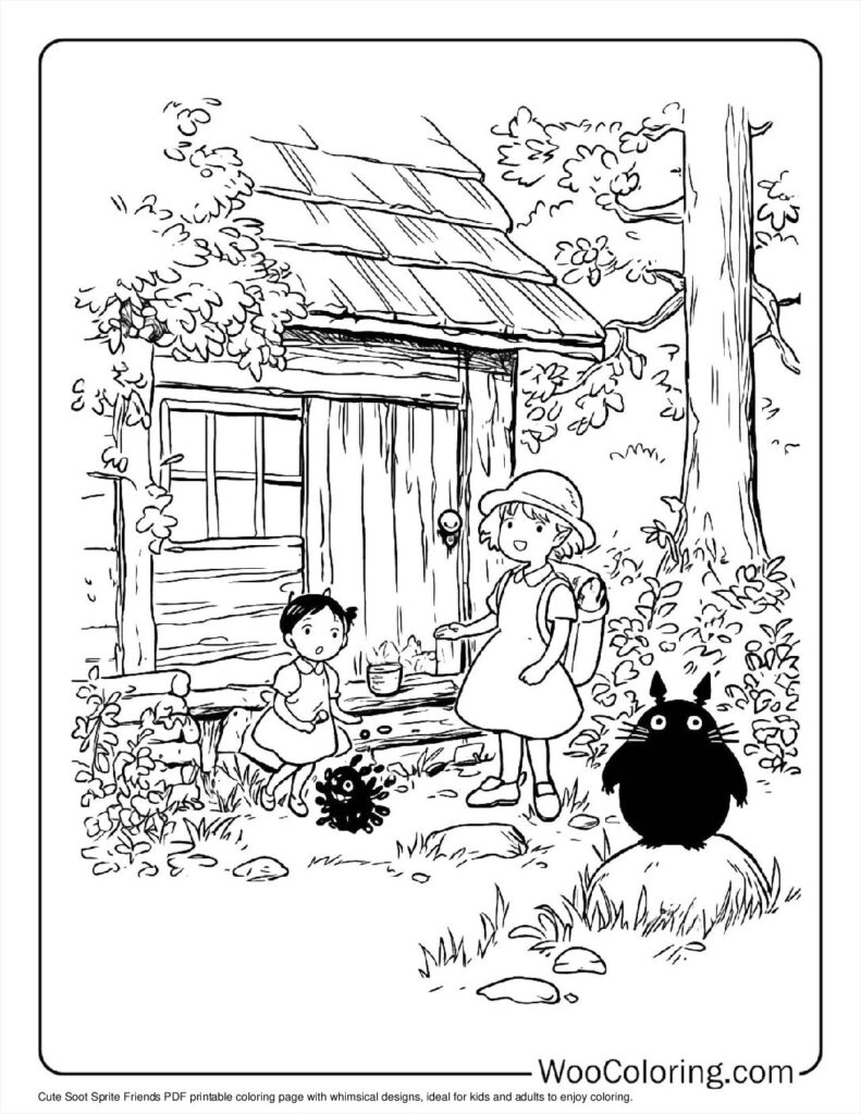 100  Totoro coloring pages  Free PDF To Print  - 42