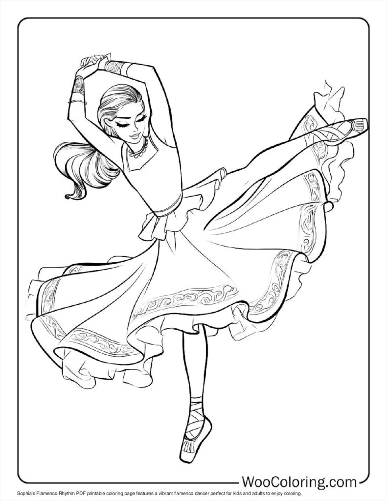 100  Dancing coloring pages  Free PDF To Print  - 45