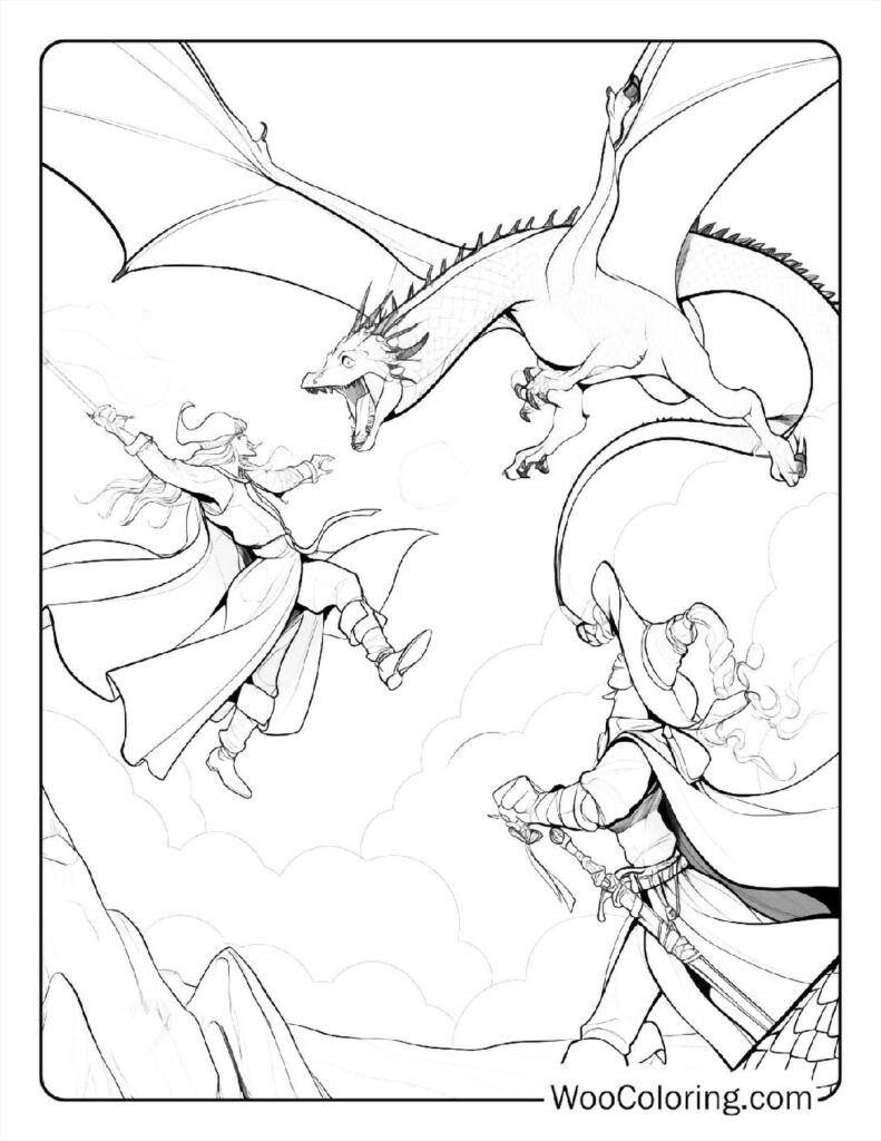 100 Dungeons Dragons coloring pages Free PDF To Print - 89