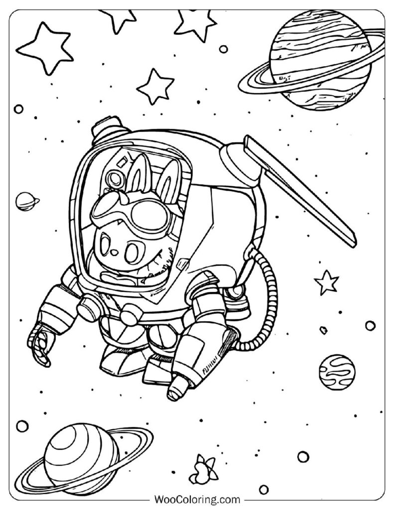 28 Labubu Coloring Pages Free PDF To Print - 41