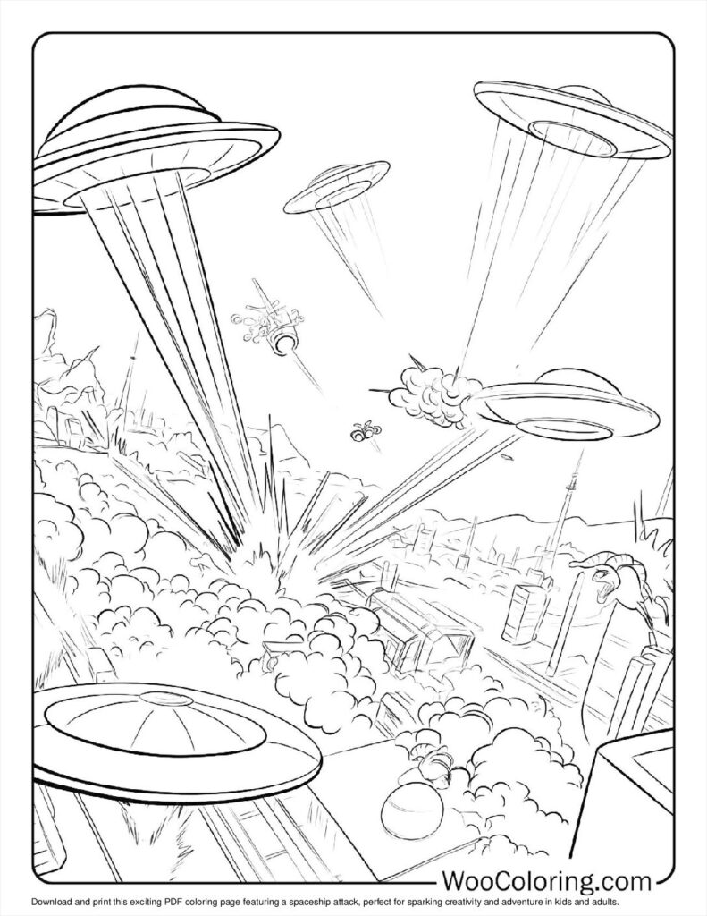 100  Alien coloring pages  Free PDF To Print  - 16