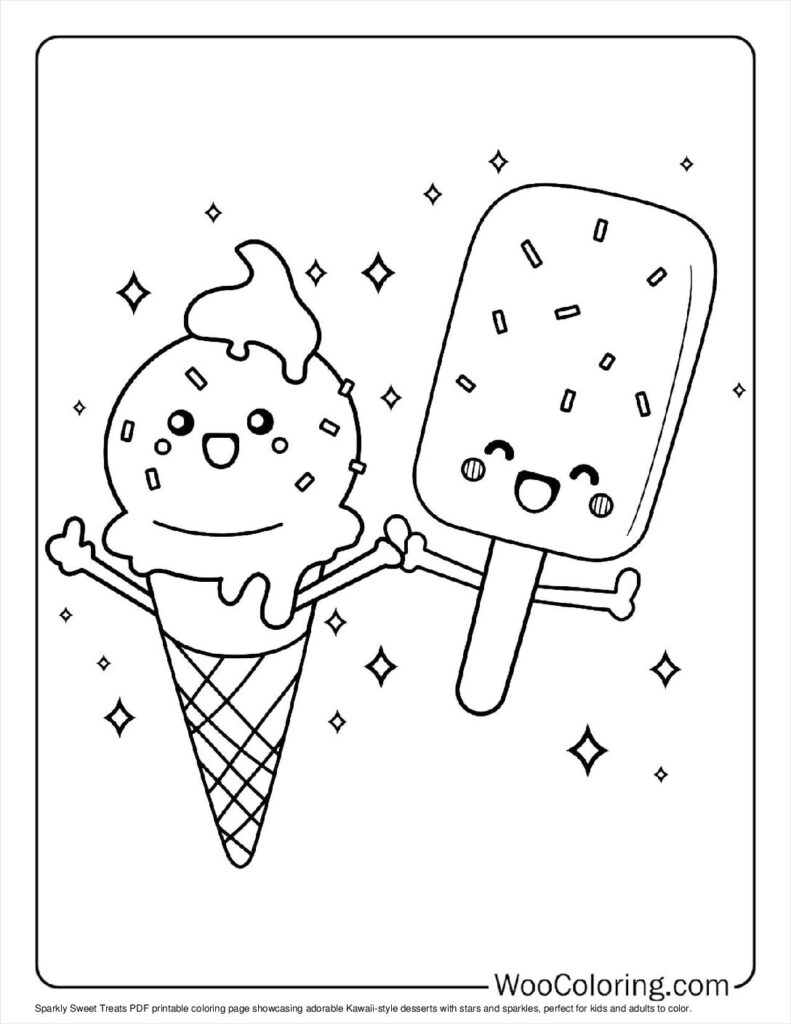 100  Kawaii coloring pages  Free PDF To Print  - 33