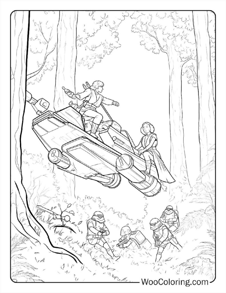 100  Star Wars coloring pages  Free PDF To Print  - 22