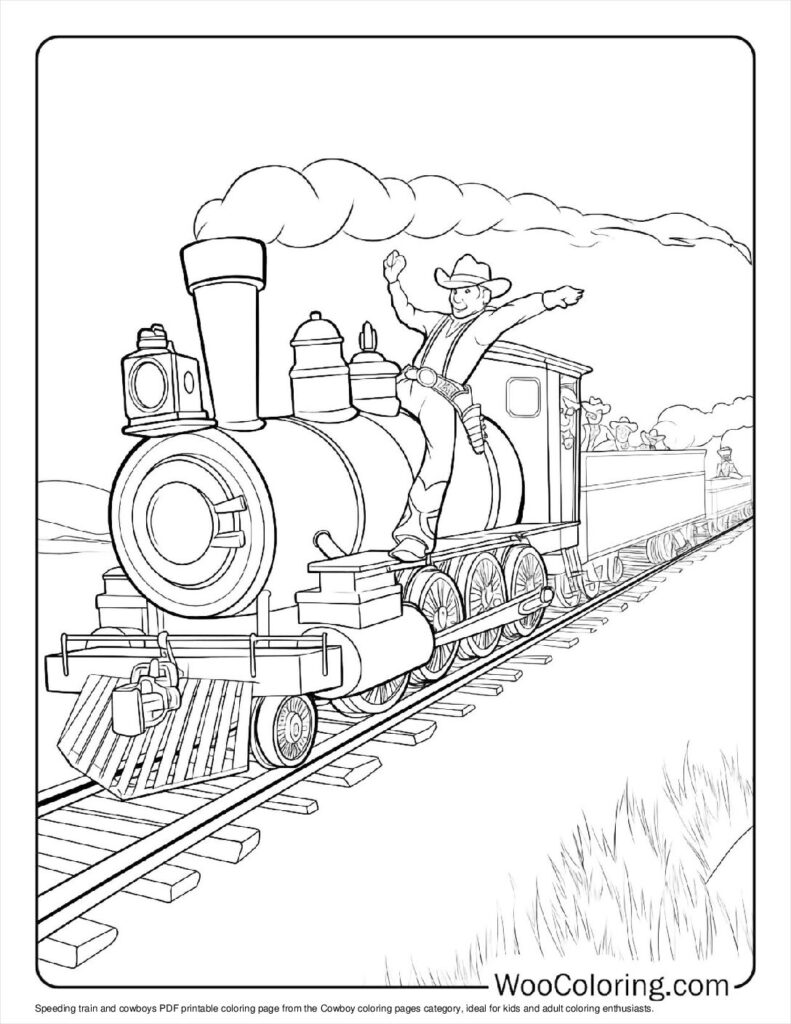 100  Cowboy coloring pages  Free PDF To Print  - 42