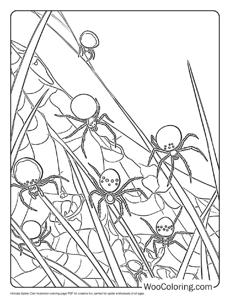 100  Spider coloring pages  Free PDF To Print  - 37