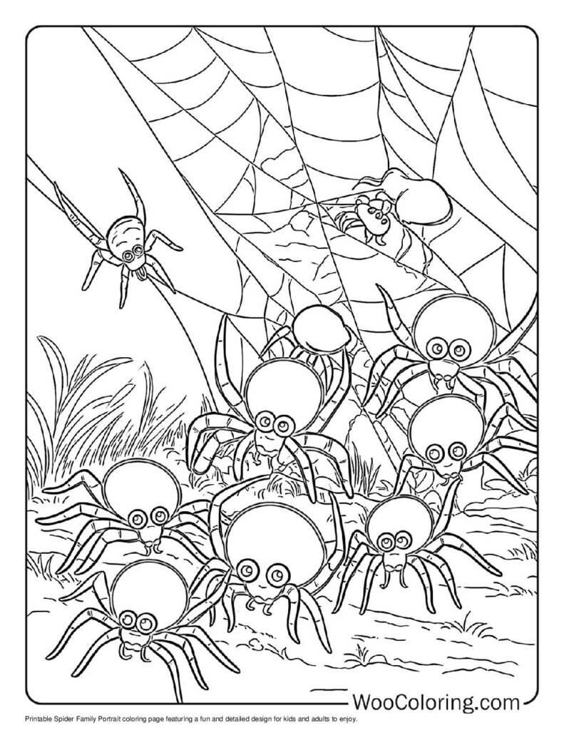 100  Spider coloring pages  Free PDF To Print  - 69