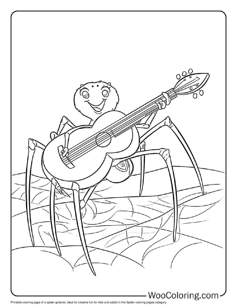 100  Spider coloring pages  Free PDF To Print  - 78