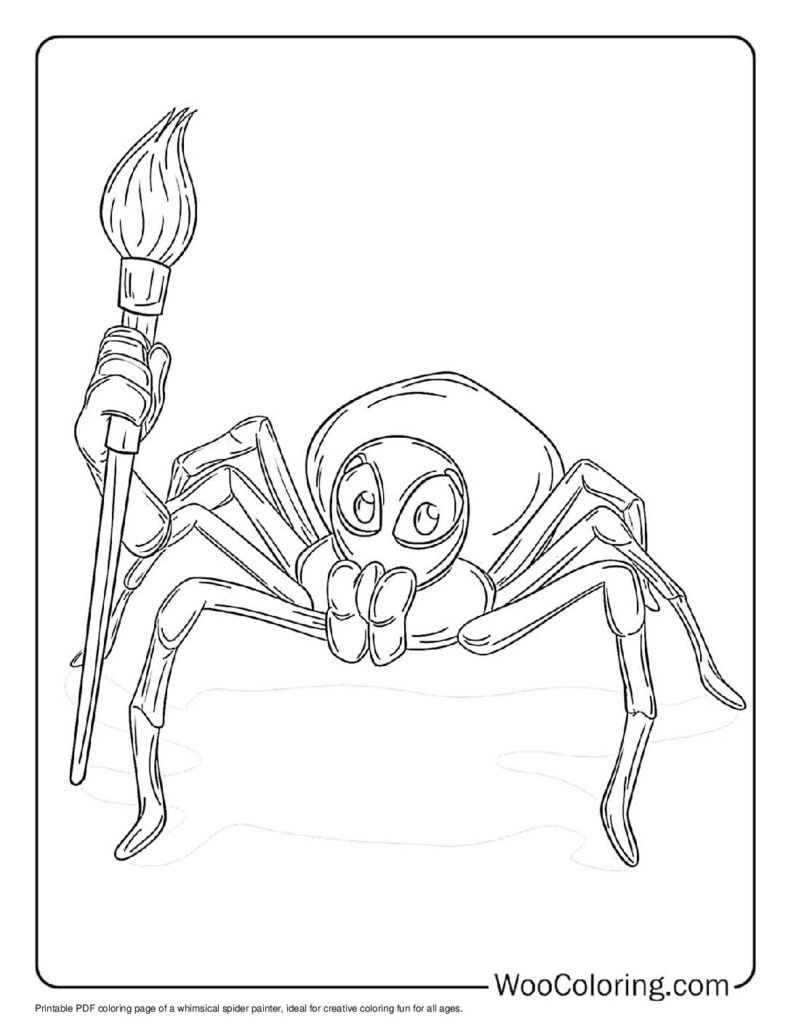 100  Spider coloring pages  Free PDF To Print  - 9