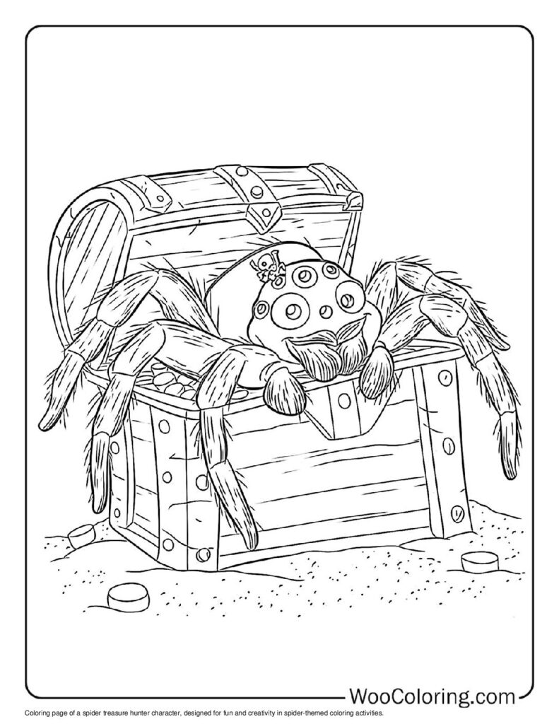 100  Spider coloring pages  Free PDF To Print  - 9