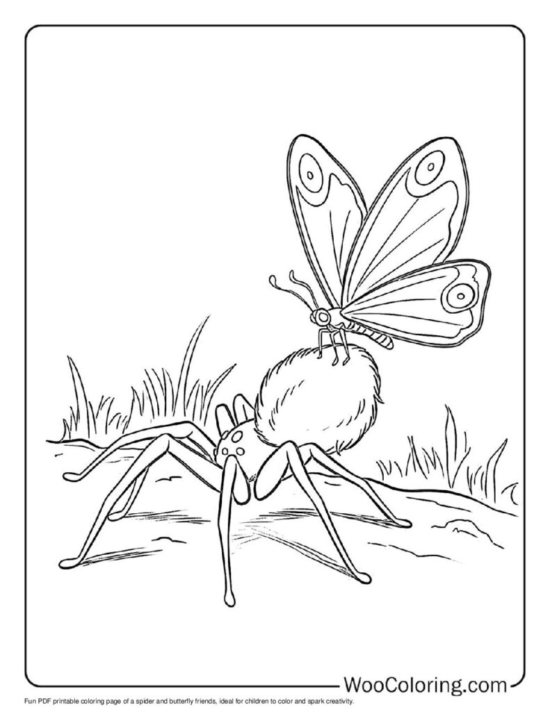 100  Spider coloring pages  Free PDF To Print  - 46