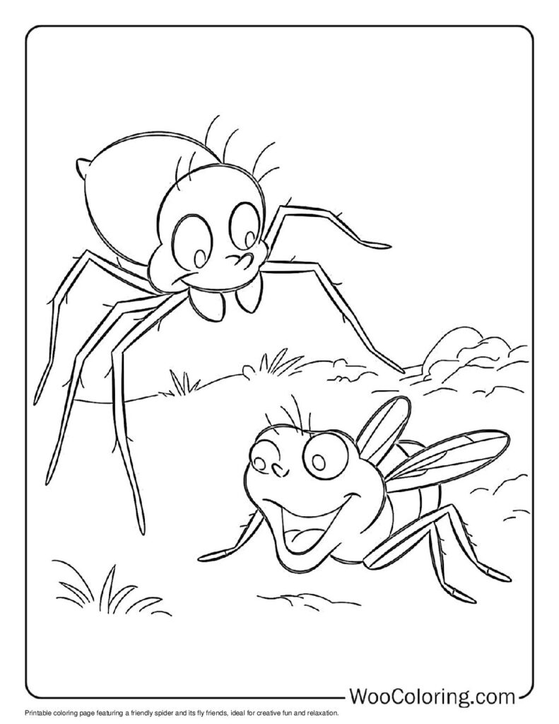 100  Spider coloring pages  Free PDF To Print  - 94