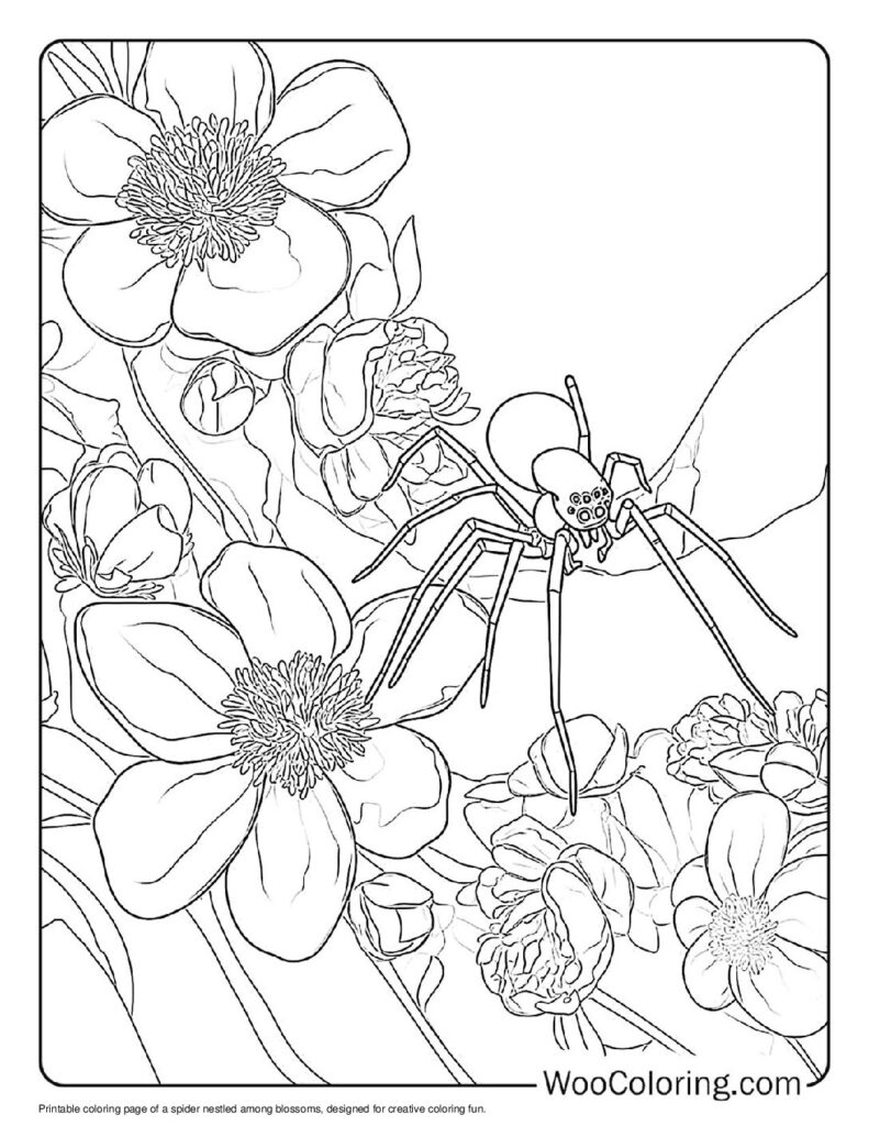 100  Spider coloring pages  Free PDF To Print  - 48