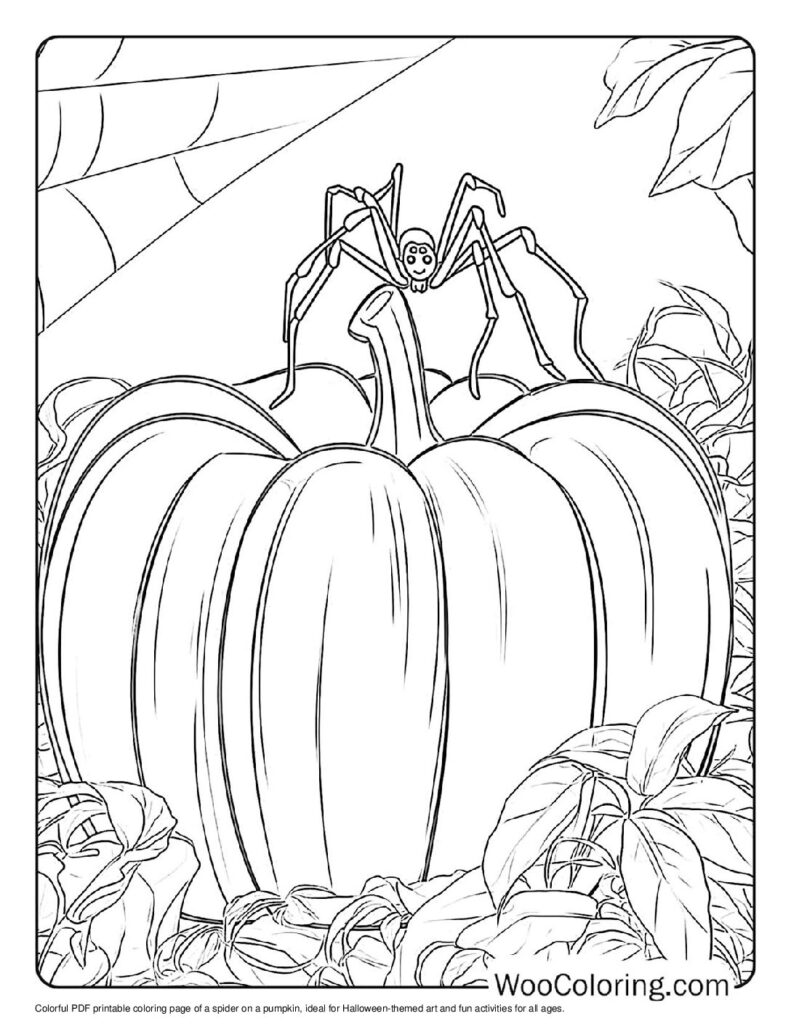 100  Spider coloring pages  Free PDF To Print  - 6