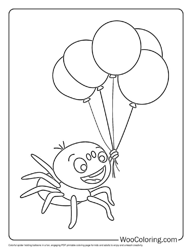 100  Spider coloring pages  Free PDF To Print  - 34
