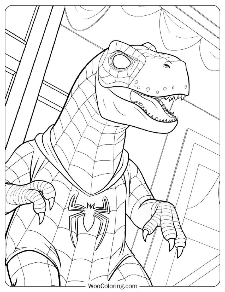 Spiderman Dinosaur Superhero For Kids