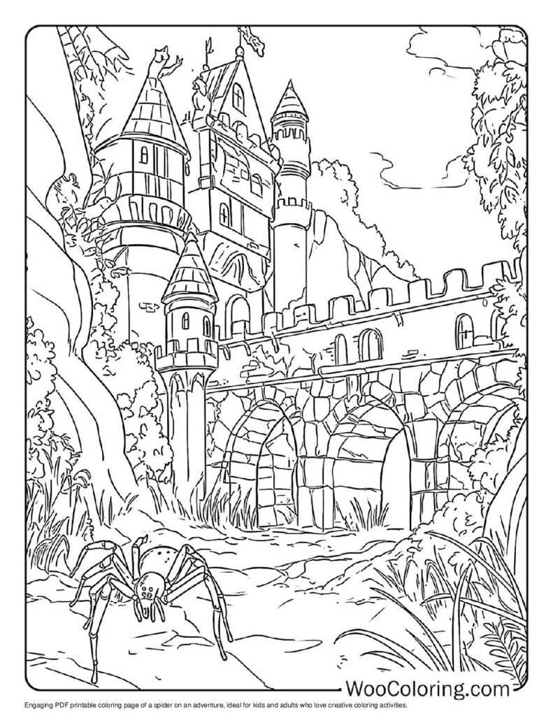 100  Spider coloring pages  Free PDF To Print  - 68