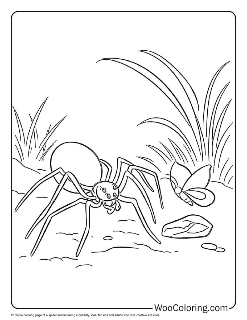 100  Spider coloring pages  Free PDF To Print  - 94