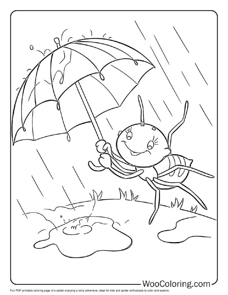 100  Spider coloring pages  Free PDF To Print  - 21