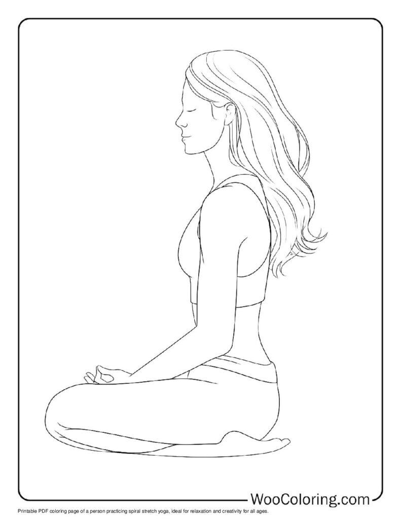 100  Yoga coloring pages  Free PDF To Print  - 17