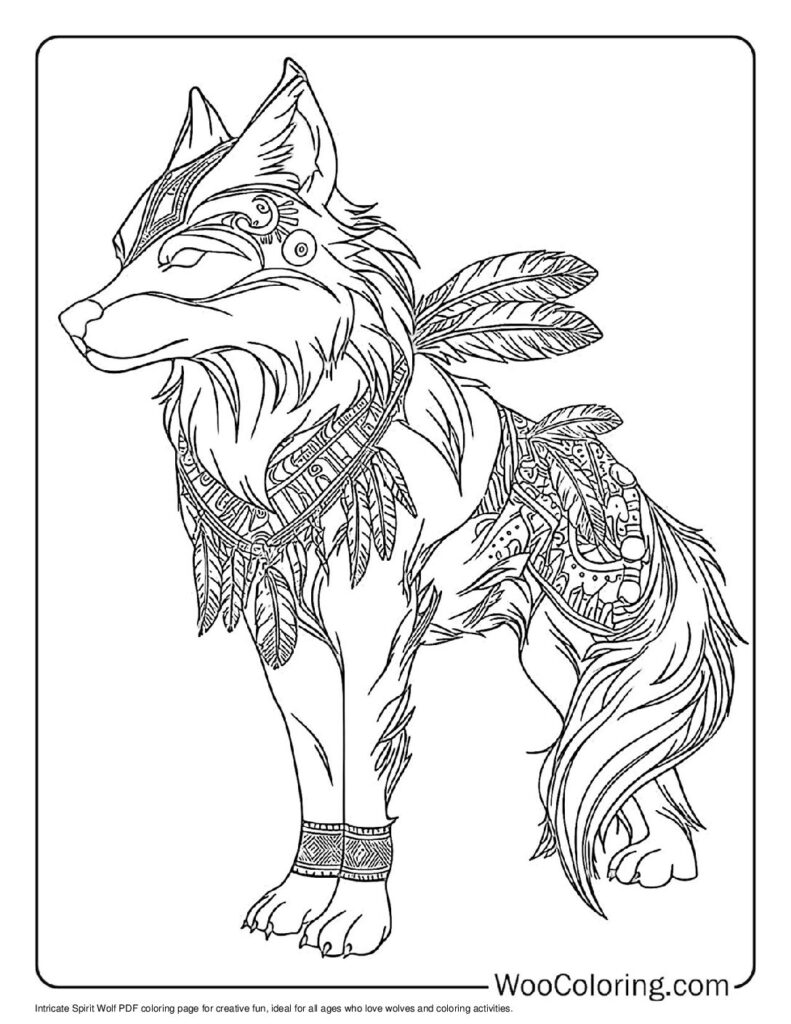 100  Wolf coloring pages  Free PDF To Print  - 70