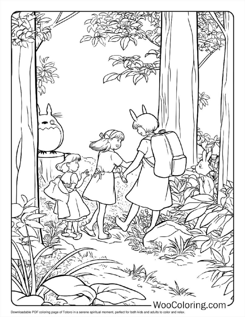 100  Totoro coloring pages  Free PDF To Print  - 89