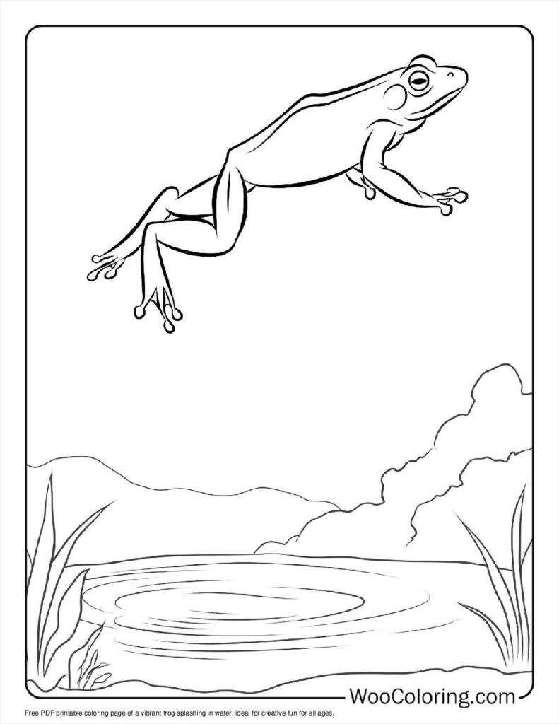 100  Frog coloring pages  Free PDF To Print  - 47