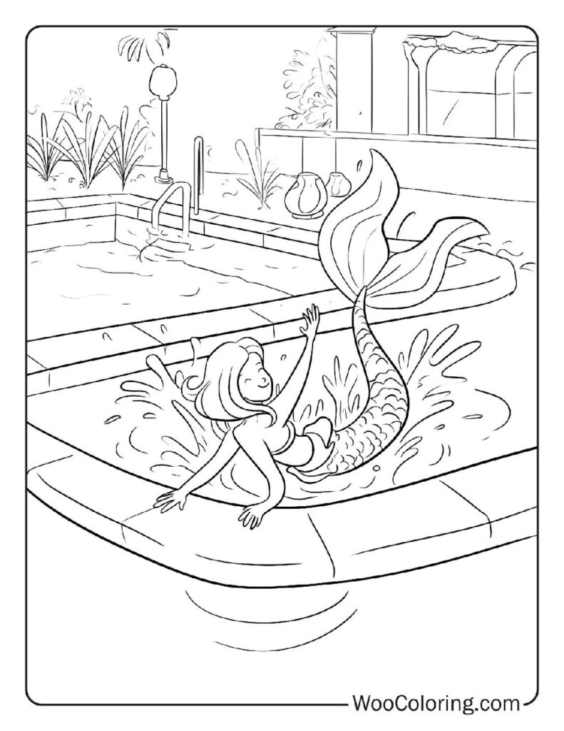 100  Mermaid coloring pages  Free PDF To Print  - 18
