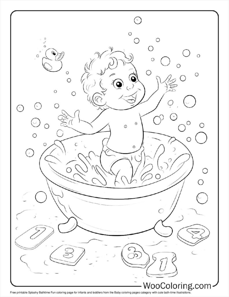 100  Baby coloring pages  Free PDF To Print  - 2