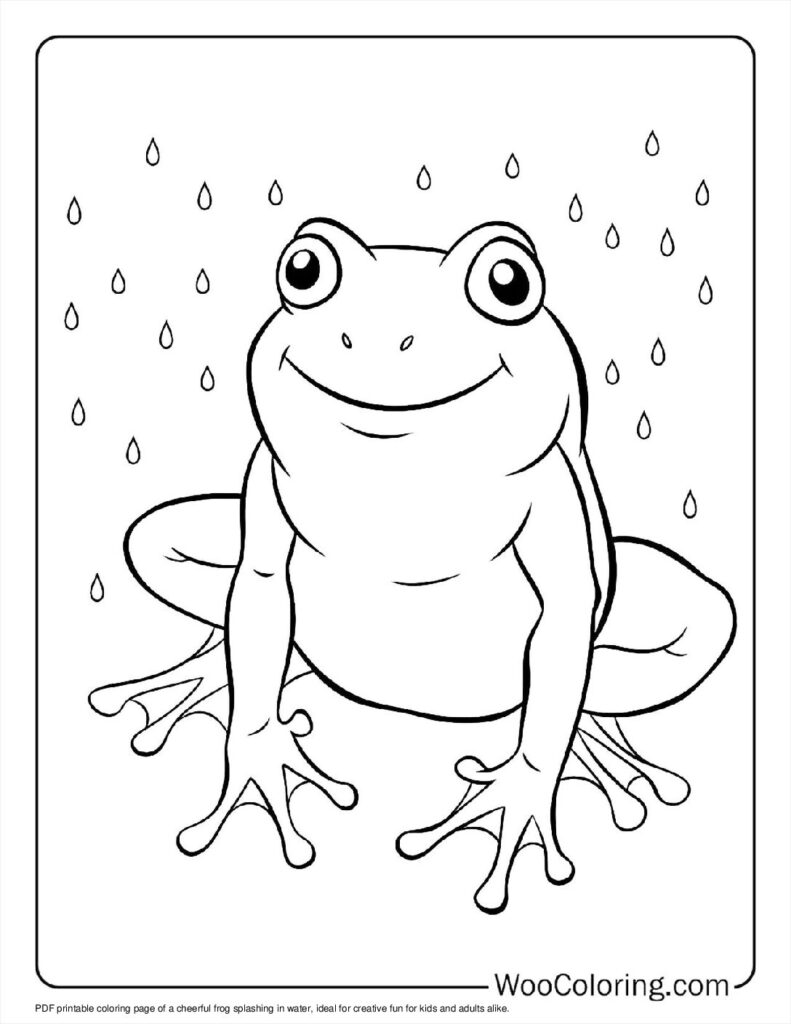 100  Frog coloring pages  Free PDF To Print  - 67