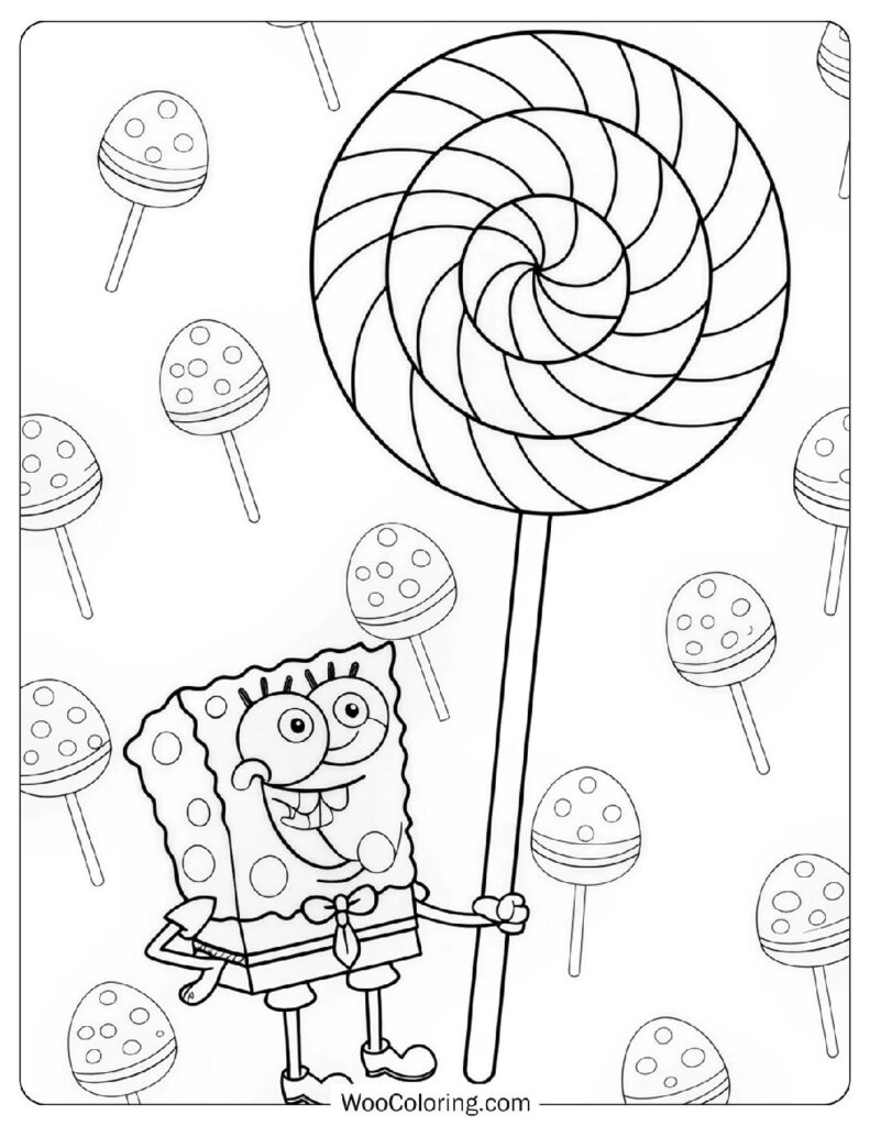 28 Candy Coloring Pages  Free PDF To Print  - 19