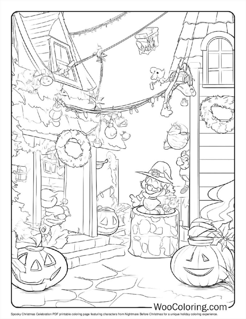 100  Nightmare Before Christmas coloring pages  Free PDF To Print  - 29