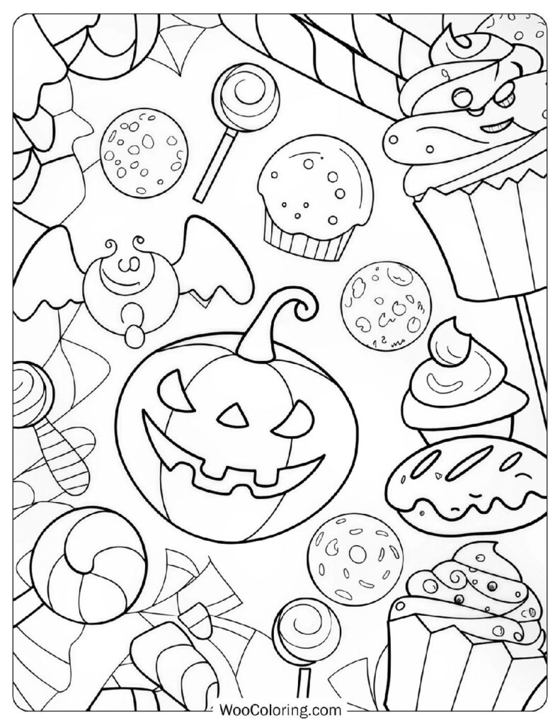 28 Candy Coloring Pages  Free PDF To Print  - 61