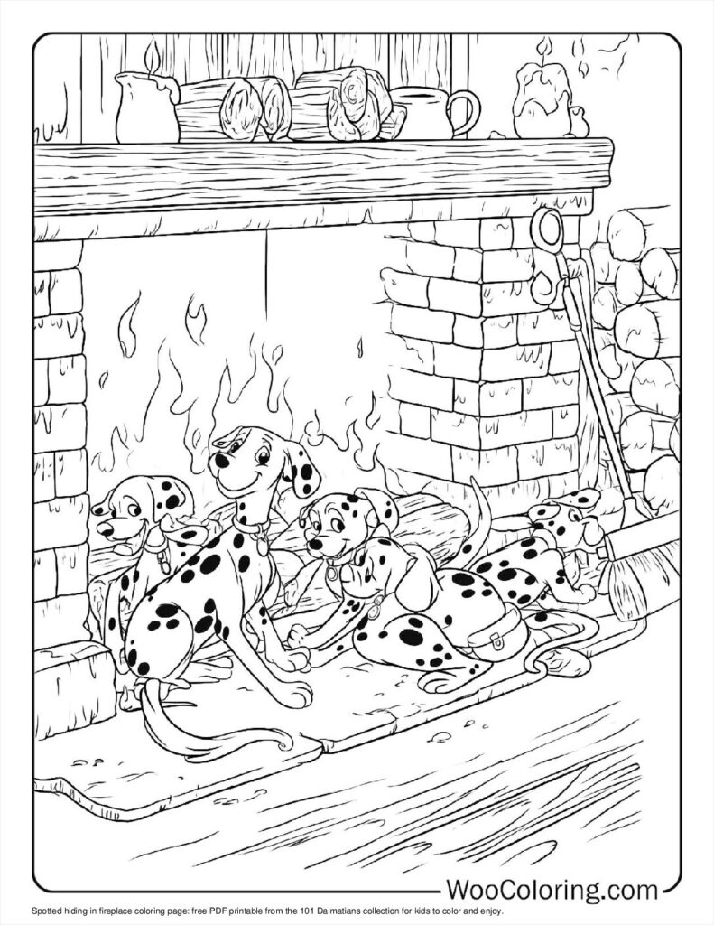 Spotted Hiding in Fireplace