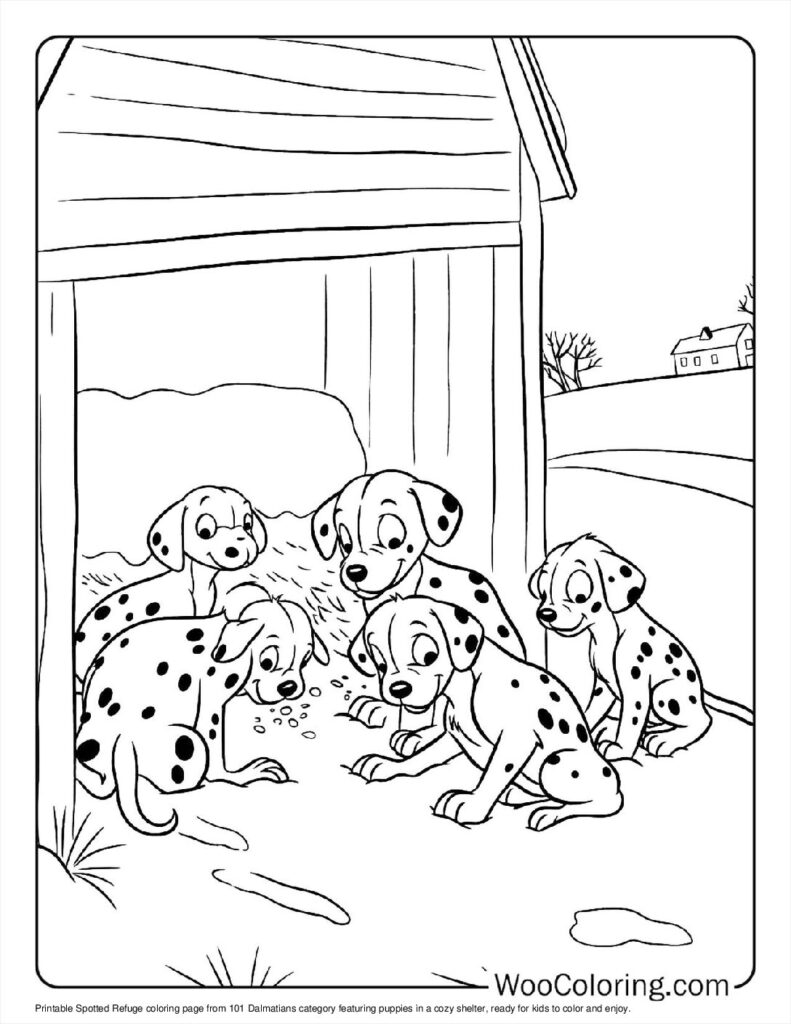 Spotted Refuge Coloring Page
