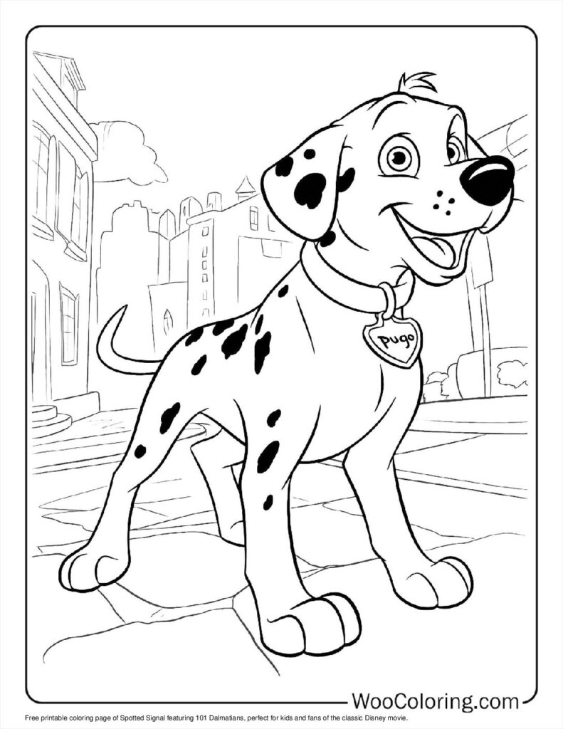 Spotted Signal Coloring In For Kids
