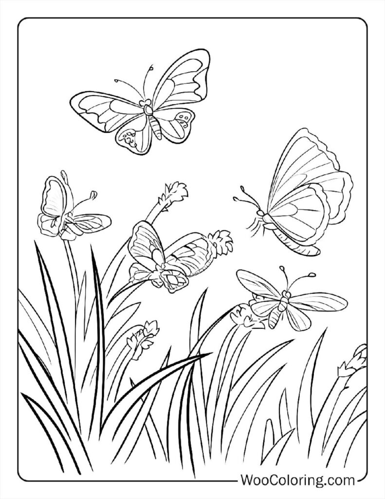 100  Butterfly coloring pages  Free PDF To Print  - 2