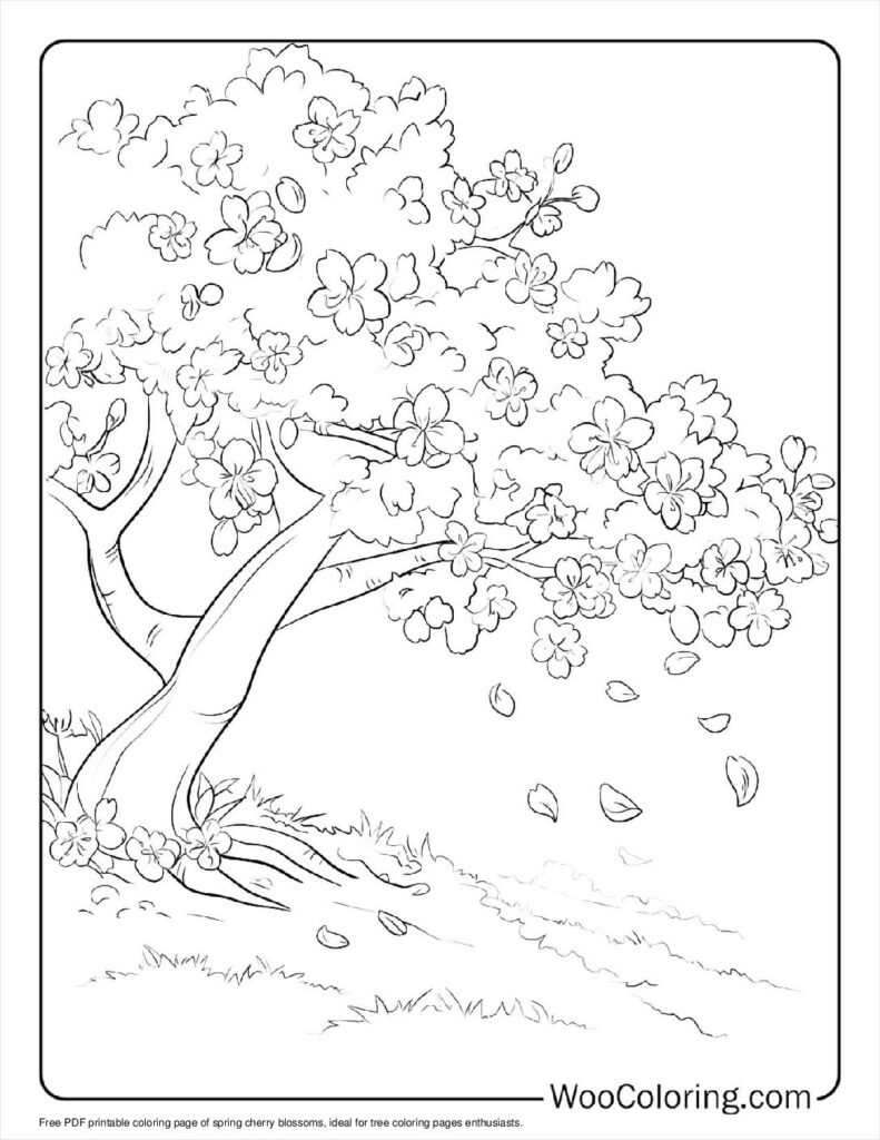 100  Tree coloring pages  Free PDF To Print  - 33
