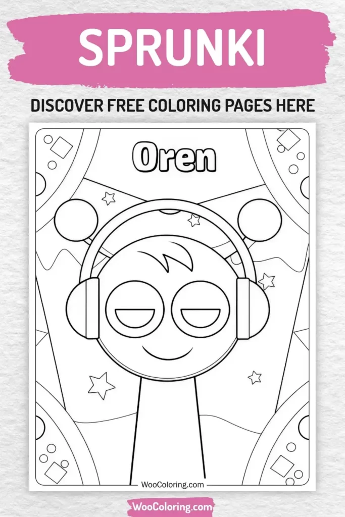 Sprunki coloring pages designs for girls