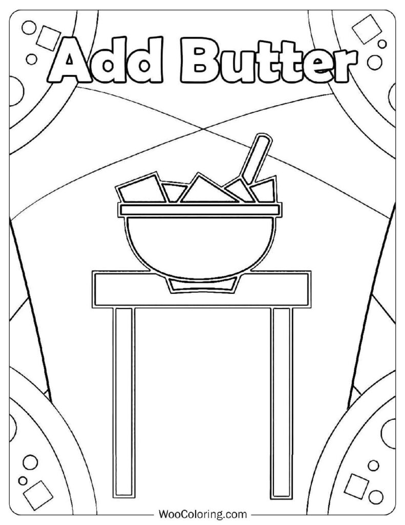 Sprunki All-Stars - Add Butter For Kids Coloring