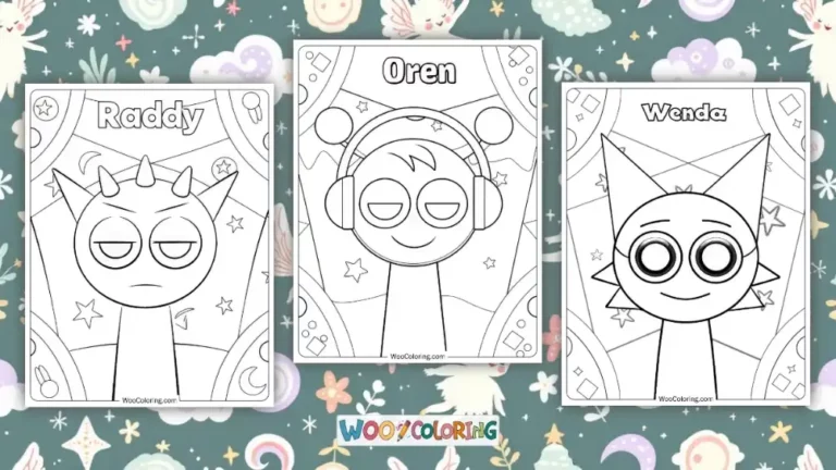 Sprunki Coloring Pages Design Image