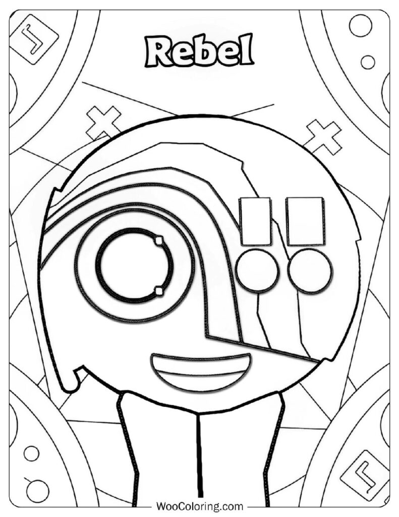 Sprunki Rebel Picture To Color